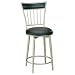 Benson Swivel Stool in Black (Metal/Black) (40H x 17W x 17D)