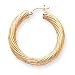 14k Polished 5mm Twisted Hoop Earrings