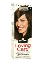 Clairol loving care non permanent hair color, 77 medium ash brown - 3 oz