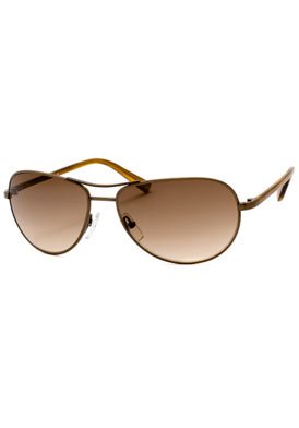 Click here to buy Aviator Sunglasses: Brushed Bronze-Light Brown Brown Gradient by Calvin Klein.