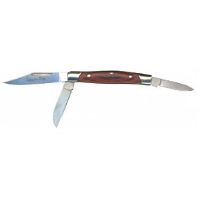 Valor - Pocket Knife Tarpon Bay Wood/Nkl 3 Blade