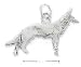 Sterling Silver 3d German Shepherd Charm