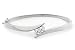 3/8 Carat Diamond 14K White Gold Bangle Bracelet