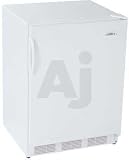 Summit Commercial Series FF7ACKEYPAD 5.5 cu. ft. Compact Refrigerator with Adjustable Shelves, No Internal Fans, Interior Light, AC Powered Keypad Lock and Commercially Approved: White with Wire Shelves