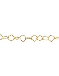 CleverEves 14K Yellow Gold 17 Inch Trace Square Chain