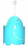 Waldi Leuchten Pendellampe Pendelleuchte Dino blau 1-flg