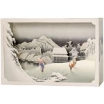 Japanese Art Paper Diorama Kit: Evening Snow