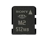 Sony Memory Stick Micro M2 512 mb in retail packaging
