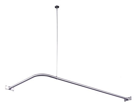 CORNER ROD-Polished Chrome Finish