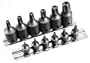15-Piece Heavy-Duty Tamper Proof TORX Star Socket Set
