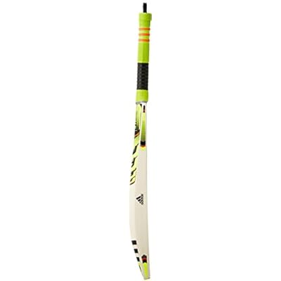 adidas Pellara Rookie Kashmir-Willow Cricket Bat, Short Handle (Stelo/Red/Black)