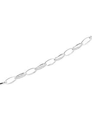 7.25mm Oval Link Chain Sterling Silver 8 Inch Ch593