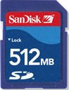 SanDisk 512MB Secure Digital Card