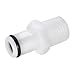 LinkTech 40AC Quick-Disconnect Insert, Acetal, 1/4" Flow, in-Line, nonvalved, 1/4" BSPT(M); 25/pk
