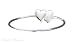 Sterling Silver Lightweight Two 2 Double Hearts In Love Ring
