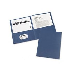 Avery Two-Pocket Dark Blue Folders 25 Pack (47985)