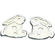 Sterling Silver Bunny Earrings Rabbit Animal Jewelry