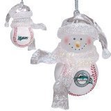 Florida Marlins MLB Home Run Snowman Ornament (3