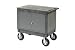 Mobile Tool Cabinet Cart & Work Center With Flat Top Shelf 8 Pneumatic Casters