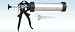 Wellmade Tool 3335 Hand Operated Single Component Caulking Gun - 10.3 oz