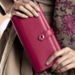 Lady's Pink Leather Wallet - Be Fashionable and in the Pink this Christmas'