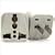 VP 105 - UNIVERSAL ADAPTER CONVERTS PLUGS FROM ANY COUNTRY TO NON-GROUNDED 2 PIN USA PLUG