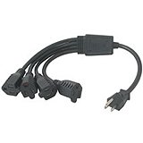 Cables To Go 14in 1-to-4 Power Cord Splitter ( 29803 )