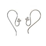 Bali Sterling Silver Graceful 4 Ball Earring Hooks (10)