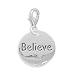 Believe Charm with Lobster Clasp