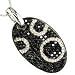 14K Diamond and Black Diamond Necklace