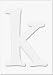 Die-cut Letter K and Letter K Frames for Stamping - PS470