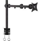 SIIG Tilt/swivel/rotate Dual Extend Arms Desk Mount for 13 to 27 Inches Monitor, Black (CE-MT0P11-S1)