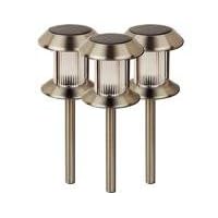 6pc Stainless Steel Solar Light Set by Unknown