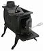 US Stove 1261 Cast Iron Small Logwood Stove