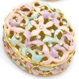 Piearth ピアース ジュエリーボックス クリスタル 宝石箱 NO13 カゴ ミルク 13-3
