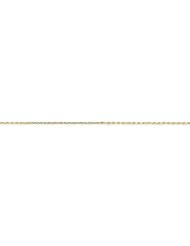 10k Yellow Gold 18in 1.2mm Handmade D/C 1 Rope Necklace Chain. Metal Wt- 2.32g
