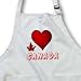 I Love Canada - 1 - BLACK Full Length Apron With Pockets 22w X 30l