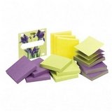 3D Pop-Up Disp Notes Refill, 3 x 3, Three Colors, 12 90-Sheet Pads pk by 