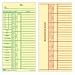 Tops Green Reg/Red Overtime Weekly Time Cards