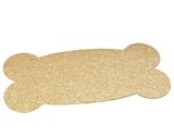 Jumbo Recycled Rubber Pet Placemat Natural Bone--