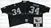 Bo Jackson 1987 Los Angeles Raiders #34 Authentic Throwback Mitchell and Ness NFL Football Jersey (Black)