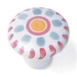 Laurey 8600 Sorrento 1-1/2-Inch Diameter Porcelain Knob, Hand Painted