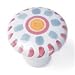 Laurey 8600 Sorrento 1-1/2-Inch Diameter Porcelain Knob, Hand Painted