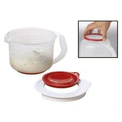 Tupperware Prep Essentials Mix-N-Stor Plus Measuring Cup Pitcher Bowl in Chili Red (2 quart... by Tupperware