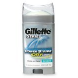 Gillette Series, Power Stripe Invisible Solid Antiperspirant & Deodorant : BREEZE - 2.6 oz Stick