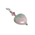 Sterling Silver Swarovski Crystal & Jade Heart Pendant
