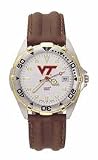 Virginia Tech All Star Mens (Leather Band) Watch