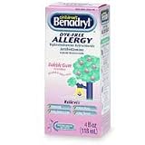 Benadryl ChildrenS Allergy Relief, Dye Free Bubble Gum Flavored Liquid   4 Oz
