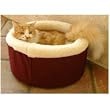Small 16" Cat Cuddler Pet Bed - Burgundy
