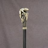 Frog Resin Handle with Black Beechwood Shaft Walking Stick / Cane Made in France